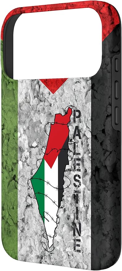 Kufiya Palestine Keffiyeh Flag, Palestinian Map Pattern Case for iPhone 17 Pro
