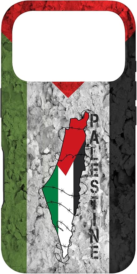 Kufiya Palestine Keffiyeh Flag, Palestinian Map Pattern Case for iPhone 17 Pro