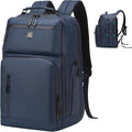 Expandable Business Backpack with 17" Laptop Compartment - Waterproof, Airline Approved, 33L-42L Capacity, for Work & Travel, Blue