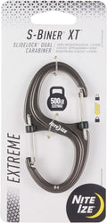 Nite Ize S-Biner XT SlideLock Dual Carabiner - Working Load Limit of 500 lb - Heavy-Duty Locking Carabiner - Durable Aluminum Body & Independent Gates - Camping, Travel & Everyday Carry