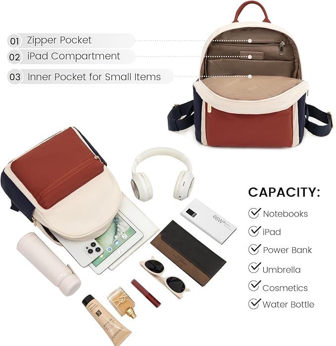 LOVEVOOK Mini Backpack for Women Light Weight Small Waterproof Backpack Purses Daily Backpack… | Light Weight