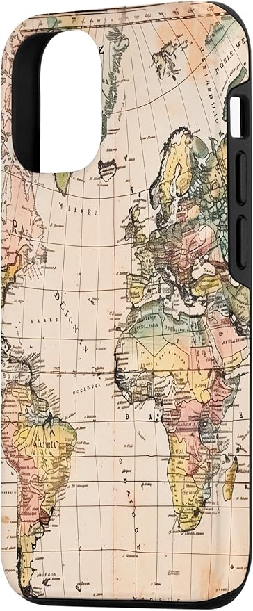World Map ,Old Map of the World Case for iPhone 12/12 Pro