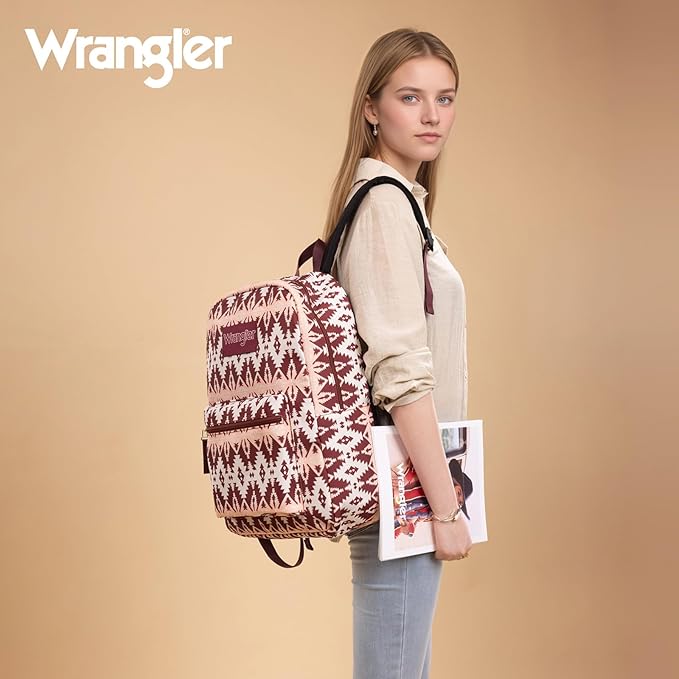Montana West Wrangler Lightweight Backpack for Women Water Resistant 800D Casual Daypack for College, Commute, Travel & Gym