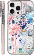 Case for iPhone 15 Pro,[Compatible with MagSafe],Pink Bow Girly Coquette Collage Phone Case Design，for Women Girls Magnetic Clear Cover - Slim, Sleek, & Shockproof Protection