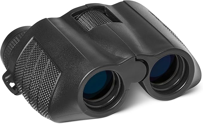 Amazon Basics 7x25 Compact Binoculars, FMC Optics, BAK-4 Prism, Lightweight Portable Design for Travel and Outdoor Use, Black