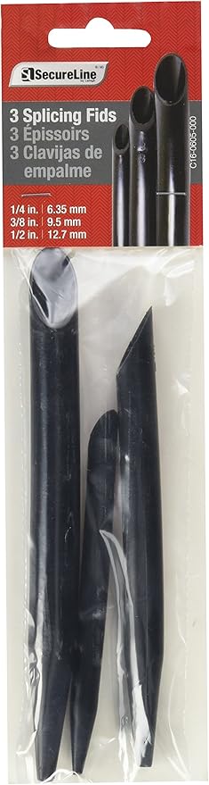 WELLINGTON CORDAGE S6034 Splicing Fid, 3-Pack