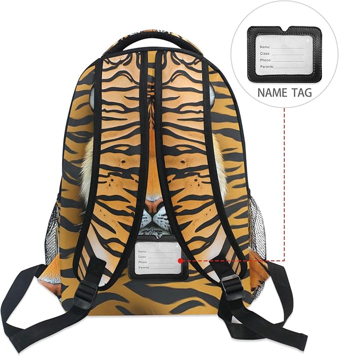 Wamika Tiger Kids Backpack Zebra Giraffe School Backpacks Boy Girl Preschool Book Bag