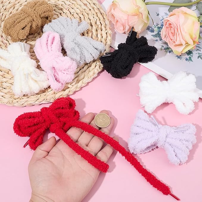 18 Strands 8 Colors Keychain String Colorful Keychaincord 52.5 FT Wool Round Soft Purse Tassel Shoelace Cord Strings Rope for Keychain Making Lanyard Bag Charm Handbag Decoration Accessories