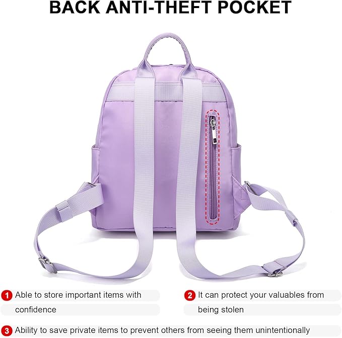 LOVEVOOK Mini Backpack for Women Light Weight Small Waterproof Backpack Purses Daily Backpack… | Light Weight