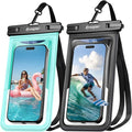 Rynapac Waterproof Phone Pouch - 2 Pack, IPX8 Waterproof Phone Case with Lanyard for iPhone 17 16 15 Pro Max, Cell Phone Dry Bag for Beach Vacation Travel Cruise Essentials, Touch Screen, Up to 8.5"