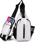 JENAGREEN Waterproof Sling Backpack Crossbody Sling Bag for Women Men, Multipurpose Travel Hiking Adjustable Chest Bag Casual Daypack