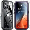 SPIDERCASE Only Designed for iPhone 14 Pro Max Case Waterproof [12FT Military Dropproof] [Built-in Screen Protector] [IP68 Underwater] Full Body Shockproof Protective Phone Case 6.7'' 2022, Purple