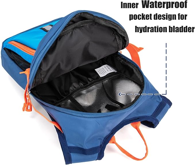 Ivygreen Kids Hydration Backpack, Hiking Backpack for Boys or Girls with 1.5L Water Bladder