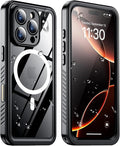 2025 New Designed for iPhone 16 Pro Max Case Waterproof, [Compatible With MagSafe][Built-in Screen & Camera Protector][Full Body Shockproof][IP68 Underwater][Dustproof][Dropproof] Phone Case 6.9"