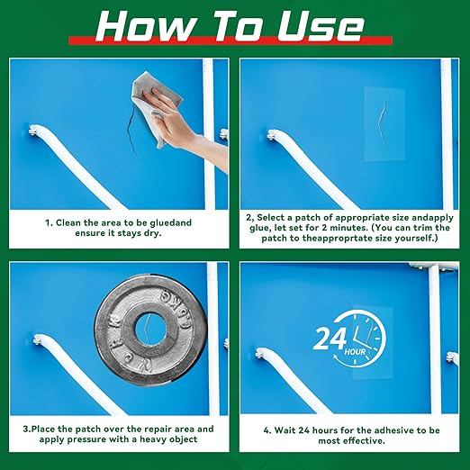 Vinyl Cement, High Strength Vinyl Glue, Waterproof PVC Cement, High Strength Pool Patch Repair Kit Underwater for a Variety of Inflatables, Pool Liners, Tarps, Hot Tubs, Air Mattresses(2.03oz)