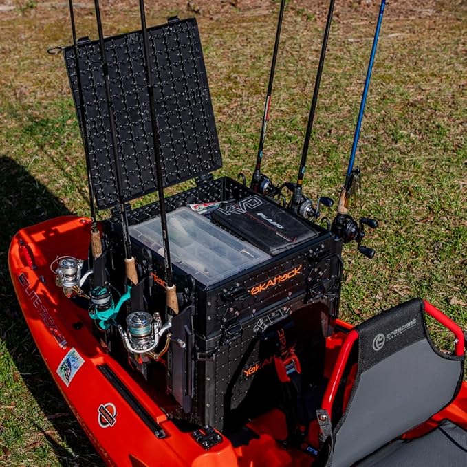 YakAttack ShortStak Upgrade Kit for BlackPak Pro | 16" x 16" – Black | Kayak Crate Expansion Layer with GridLoc Panels & Hardware | Stackable Add-On | Made in USA
