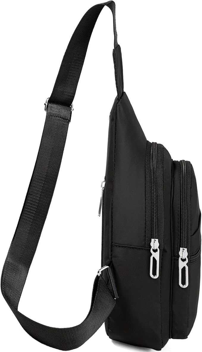 Banelu Small Sling Bag Crossbody Bags for Men Women, Chest Daypack Sling Backpack Cross Body Bag Fanny Pack for Hiking Traveling Outdoors
