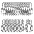 Carabiner, Heavy Duty Galvanized Steel Spring Snap Hook Carabiner Clips with 260LBS Holding Capacity, Ideal for Outdoor, Hammock, Swing and Travel (M6 2.35Inch, 30PCS)