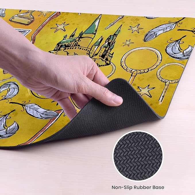 Head Case Designs Officially Licensed Harry Potter Hufflepuff Graphics 37.4 x 15.75 x 0.16 inches (900 x 400 mm) - XL Gaming Office Desk PC Keyboard Mouse Mat Pad