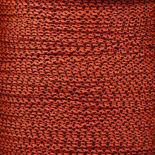Paracord Planet 95lb Paracord – 1 Strand Type I Parachute Cord for Outdoors and DIY – Neon Orange Camo (50 ft)