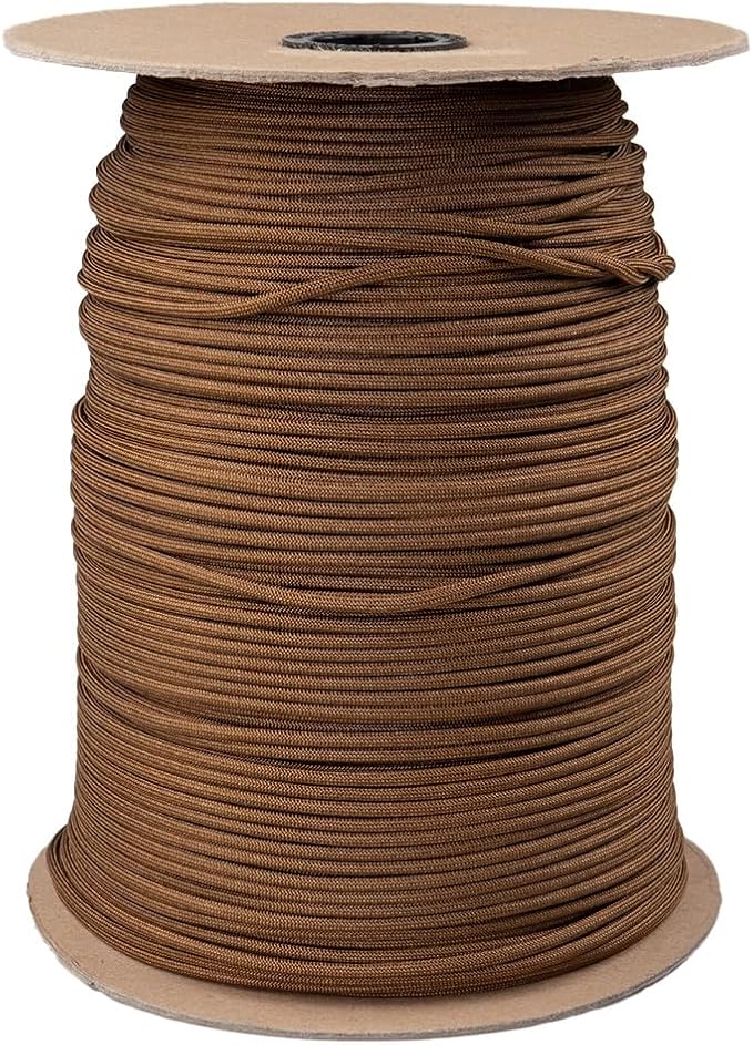 Paracord Planet Solid Color 550lb Paracord – 7 Strand Type III Nylon Cord for Indoor and Outdoor Tasks – Copper (25 ft)