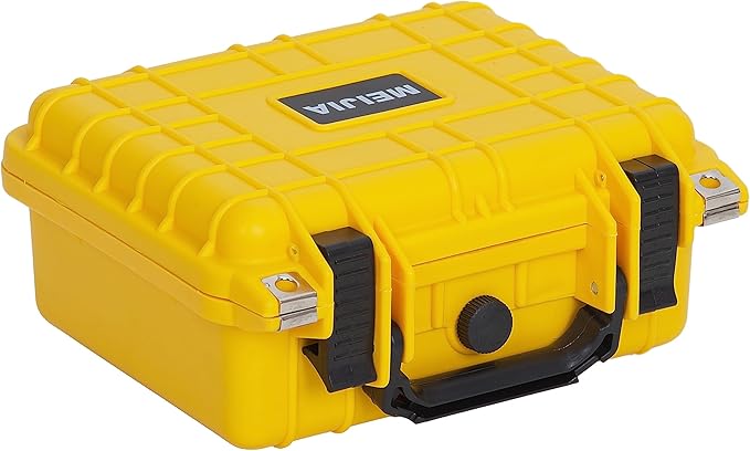 MEIJIA Portable All Weather IP67 Waterproof Protective Case,Hard Camera Case,Dry Case with Customizable Foam,Fit Use Of Drones,Camera,Equipments,10.62 x9.68x4.87inches