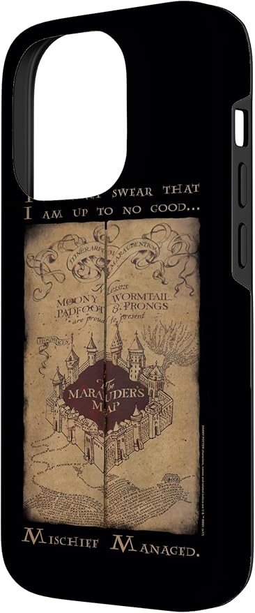 iPhone 14 Pro Harry Potter Marauder's Map Words Case