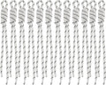 Paracord Keychain Paracord Bag Charm 12pcs Braided Nylon Rope Keychain Cord for Bag Purse Backpack Handbag