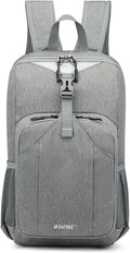 G4Free Mini 10L Hiking Daypack Small Hiking Backpack Cycling Compact Shoulder Backpack Outdoor for Men Women(Light Grey)