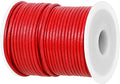 GENIQUE Real/Genuine Round Leather String Cord for Necklace, Bracelets, Jewelry, Kumihimo Braiding, DIY Projects (20 Metres) (2mm, Red)