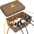 Hrensaw Large Outdoor Electrical Box(12.5x8.5x5inch),IP54 Waterproof Outdoor Outlet Covers,Weatherproof Extension Cord Covers Protect Outlet,Plug,Timer,Power Strip,Holiday Light,Brown