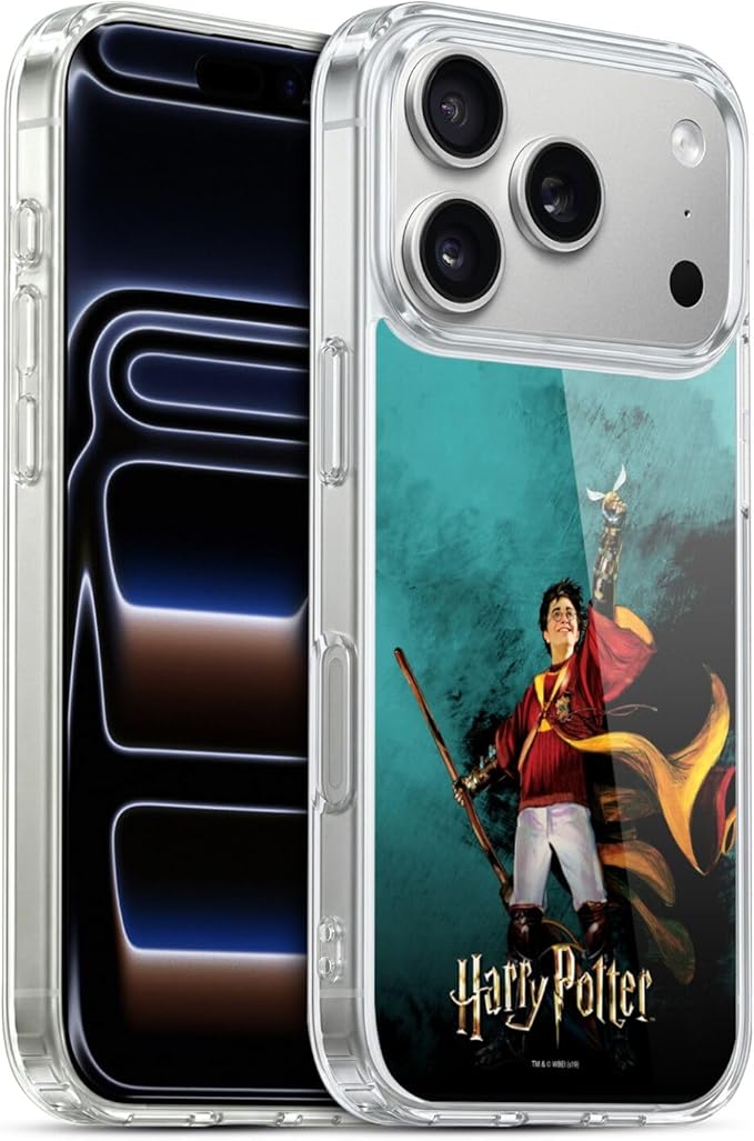 Head Case Designs Officially Licensed Harry Potter Quidditch 3 Prisoner of Azkaban II Gel Case [Military Grade Protection] Compatible with Apple iPhone 17 Pro