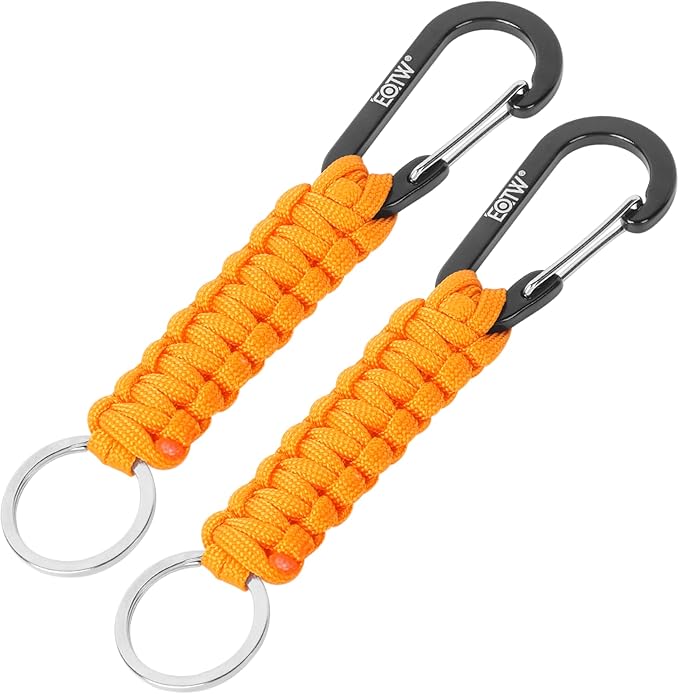 EOTW Paracord Keychain for Men Women Paracord Carabiner Backpack Keychain with Aluminum Clip for Camping Hiking Outdoor Gear