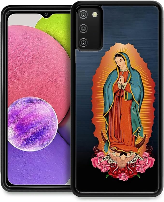 for Samsung Galaxy S20 FE Case, Red Virgen Guadalupe Pattern Graphic Design Girl Boy Soft Silicone Hard Acrylic Shock Protection for Samsung Galaxy S20 FE