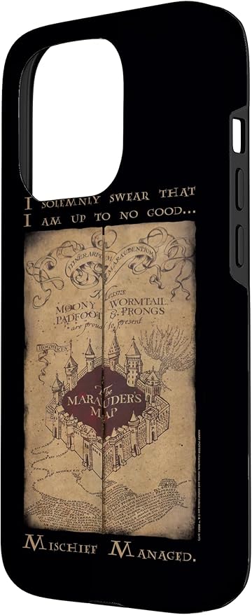 iPhone 15 Pro Harry Potter Marauder's Map Words Case