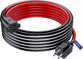 Maximm Heavy Duty 30 ft Extension Cord (16 Gauge, Black, White, Red) ETL Listed