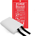 FJNATINH Fire Blankets Emergency for Home - 1 Pack 40' x 40' Fiberglass Blanket for Kitchen and Home (1)