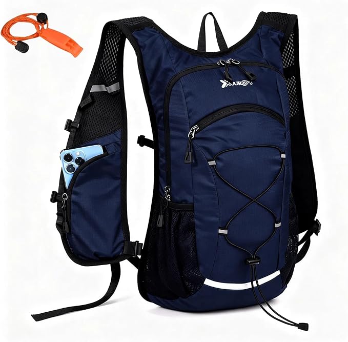 DOJUNS Hiking Backpack Lightweight Travel Backpack 20L Waterproof Hiking Daypacks Camping Backpack for Men Women (Dark Blue)