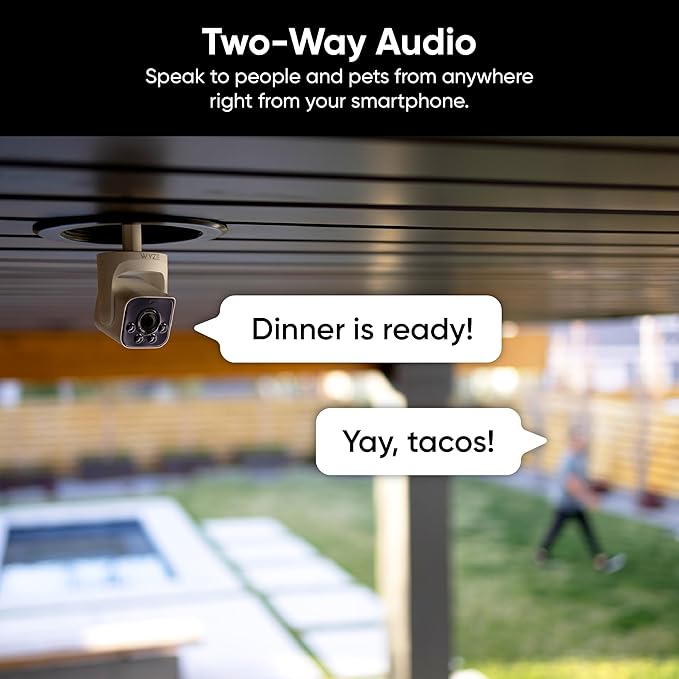WYZE Bulb Cam Security Camera, 2K HD Outdoor Light Bulb Camera, Color Night Vision, Dimmable LED Bulb, Motion Detection, Siren Alarm, Works w/Alexa/Google Assistant. Free Expert Support (Renewed)