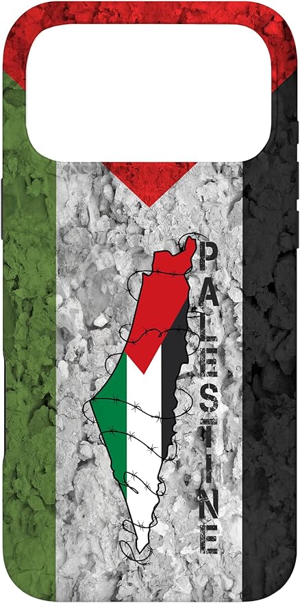 Kufiya Palestine Keffiyeh Flag, Palestinian Map Pattern Case for iPhone 17 Pro Max