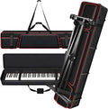 [Bag Only] Piano keyboard Case Compatible with Yamaha P71/P45P/143B 88 Key Weighted Slim Digital Pianos, Travel Carrying Holder for Electric Mechanical Keyboard Stand Performing Outdoors Home Practice