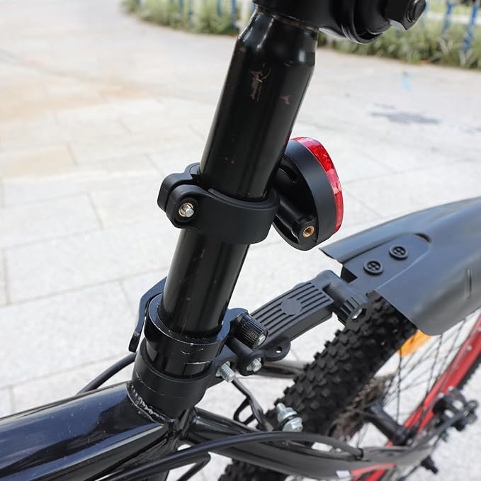 CQT Airtag Bike Mount, Hidden Bicycle Seatpost Mount Compatible with Apple Airtags,Anti-Theft Air tag GPS Tracker Bike Reflector Holder for Mountain Bikes, E-Bike and Scooter (1-Pack)