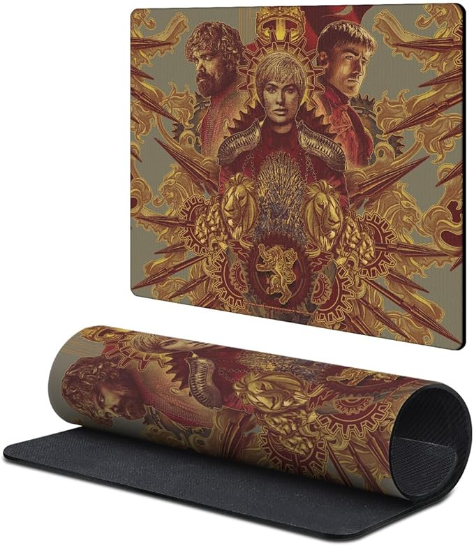 Head Case Designs Officially Licensed HBO Game of Thrones Tyrion, Cersei, Jaime Graphic Art 9.84 x 11.81 x 0.12 inches (250 x 300 mm) - S Gaming Office Desk PC Keyboard Mouse Mat Pad