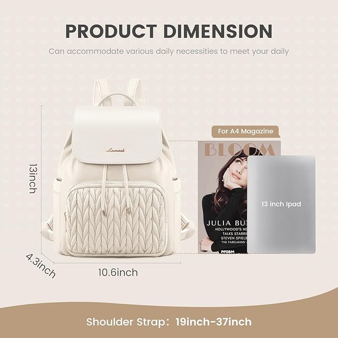 LOVEVOOK Mini Backpack for Women,Small Backpack Purse for Travel Work Cute Backpack Daypack With Anti-theft Pocket Mini Bag for Daily College Shopping