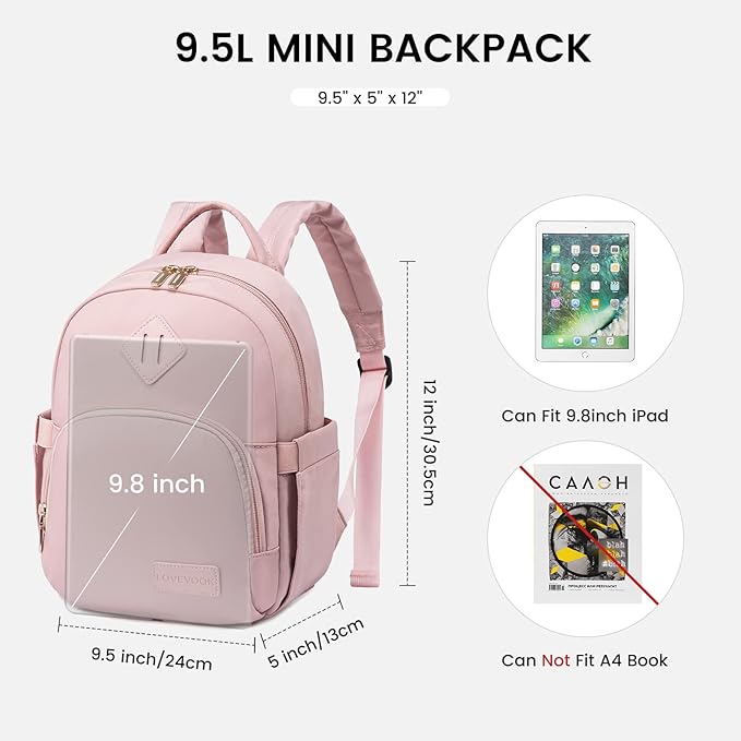 LOVEVOOK Mini Backpack for Women Light Weight Small Waterproof Backpack Purses Daily Backpack… | Light Weight