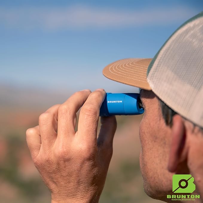 Brunton Echo Monocular 7x18 – Compact Lightweight Pocket Scope for Travel and Hiking – Blue