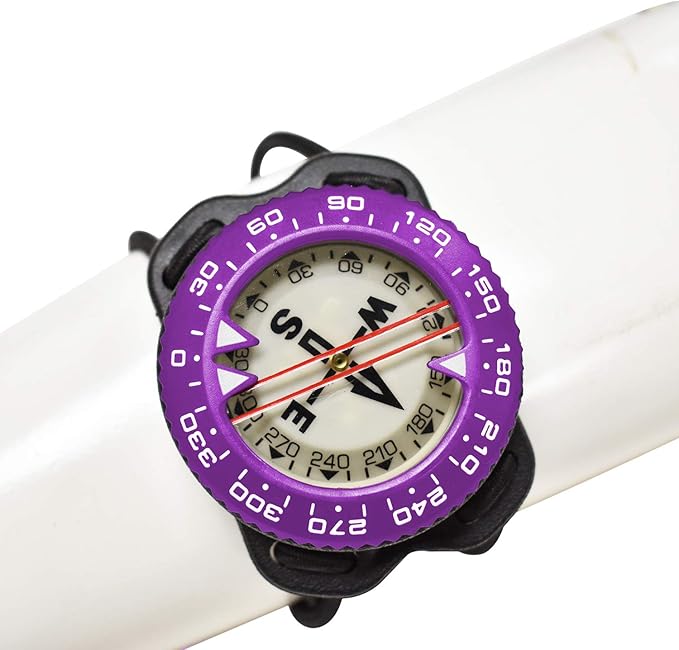 Scuba Choice Diving Compass (Wrist/Bungee Mount) – Easy-to-Read Underwater Navigation Tool for Scuba Diving, Durable Design with Rotating Bezel, Reliable Directional Aid for Deep Dive Adventures