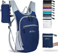 Hiking Backpack 10L/15L Small Daypack Lightweight Packable Travel Foldable Water Resistan for Women Men (Navy Blue, 15L)