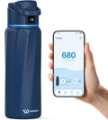 BOOST Smart Water Bottle with Reminder & Tracker, Double Wall Vacuum Insulated Bottles Stainless Steel, 32oz BPA-Free Wide Mouth for School, Gym, Office, Ideal for Mother's Day