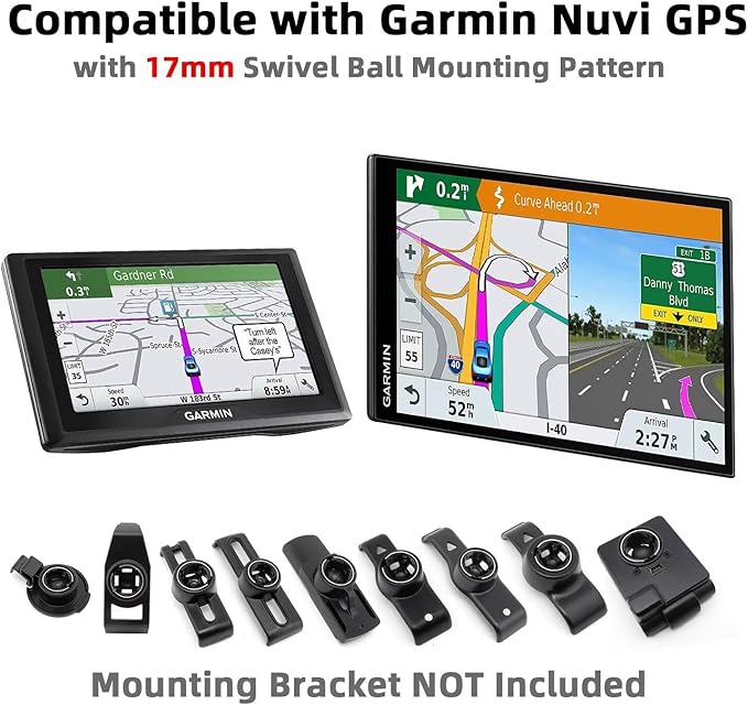 for Garmin Dash Cam Mount 3M Adhesive Sticky Holder for Garmin Dash Cam Mini 30 35 45 46 55 56 65W 66W 67W X110 X210 X310/Speak Plus & Vehicle GPS Dashboard/Desk Mount (4 Ball Head)